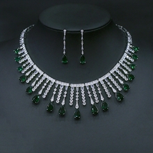 Show details for Luxury Green 2 Piece Jewelry Set with No-Risk Refund