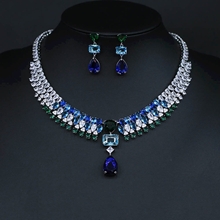 Show details for Buy Platinum Plated Cubic Zirconia 2 Piece Jewelry Set with Price