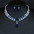 Picture of Buy Platinum Plated Cubic Zirconia 2 Piece Jewelry Set with Price