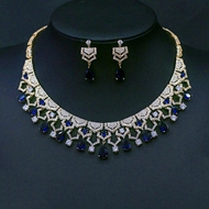 Show details for New Cubic Zirconia Gold Plated 2 Piece Jewelry Set Show details for New Cubic Zirconia Gold Plated 2 Piece Jewelry Set