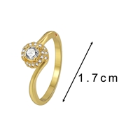 Picture of Copper or Brass Gold Plated Fashion Ring at Super Low Price