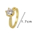 Picture of Hot Selling Gold Plated White Fashion Ring from Trust-worthy Supplier