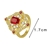 Picture of Most Popular Cubic Zirconia Flowers & Plants Fashion Ring