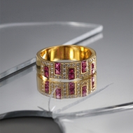 Picture of Low Price Copper or Brass Red Fashion Ring from Trust-worthy Supplier