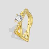 Picture of Fancy Geometric White Fashion Ring