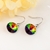 Picture of Platinum Plated Swarovski Element Dangle Earrings from Top Designer
