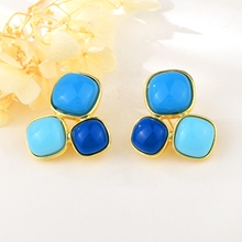 Show details for Low Price Zinc Alloy Blue Dangle Earrings from Trust-worthy Supplier