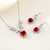 Picture of Distinctive Red Party 2 Piece Jewelry Set with Low MOQ