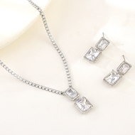 Show details for Party White 2 Piece Jewelry Set of Original Design