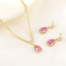 Show details for Wholesale Gold Plated Delicate 2 Piece Jewelry Set with No-Risk Return