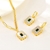 Picture of Great Cubic Zirconia Gold Plated 2 Piece Jewelry Set