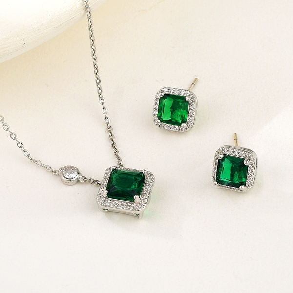 Picture of Party Platinum Plated 2 Piece Jewelry Set with Fast Delivery