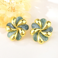 Picture of Classic Enamel Dangle Earrings with Worldwide Shipping