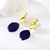 Picture of Good Quality Enamel Gold Plated Dangle Earrings