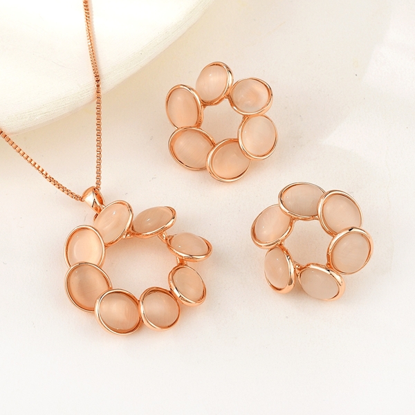 Picture of Party Rose Gold Plated 2 Piece Jewelry Set with Fast Shipping