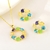 Picture of Pretty Artificial Crystal Flowers & Plants 2 Piece Jewelry Set