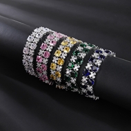 Picture of Bling Party Cubic Zirconia Fashion Bracelet