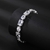 Picture of Distinctive White Platinum Plated Fashion Bracelet with Low MOQ