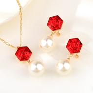 Show details for Famous Geometric Fashion 2 Piece Jewelry Set
