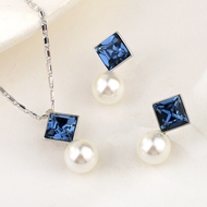 Show details for Fashion Swarovski Element 2 Piece Jewelry Set with Unbeatable Quality