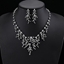 Show details for Platinum Plated Luxury 2 Piece Jewelry Set with Fast Shipping