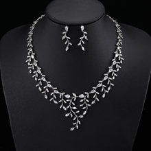 Show details for Trendy Platinum Plated Luxury 2 Piece Jewelry Set with No-Risk Refund