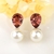 Picture of New Season Red Party Dangle Earrings with SGS/ISO Certification