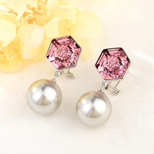 Show details for Party Platinum Plated Dangle Earrings Exclusive Online