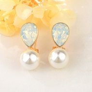 Show details for Bulk Copper or Brass Swarovski Element Dangle Earrings Exclusive Online