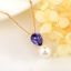 Show details for Eye-Catching Blue Geometric Pendant Necklace with Member Discount