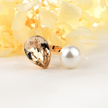 Show details for Most Popular Swarovski Element Geometric Fashion Ring