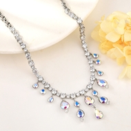 Show details for Low Cost Platinum Plated Geometric Pendant Necklace with Low Cost