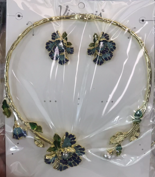 Picture of Low Price Gold Plated Colorful 2 Piece Jewelry Set from Trust-worthy Supplier